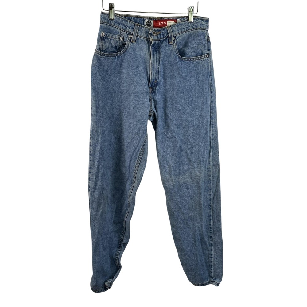 Vintage Levis SilverTab Jeans Womens 7 Medium Blue Loose Fit Baggy Denim 90s USA